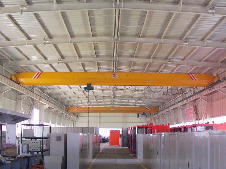 Electric Single Girder Overhead Bridge Crane Dengan Alat ganti Terbaik