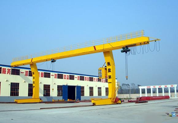L-Shaped Kaki Single Girder Gantry Crane dengan Hoist