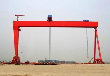 Double Girder Gantry Crane untuk Pembinaan Kapal
