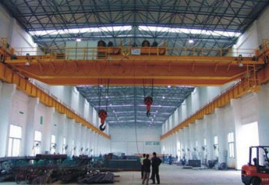 Double Girder Overhead Crane dengan Double Troli